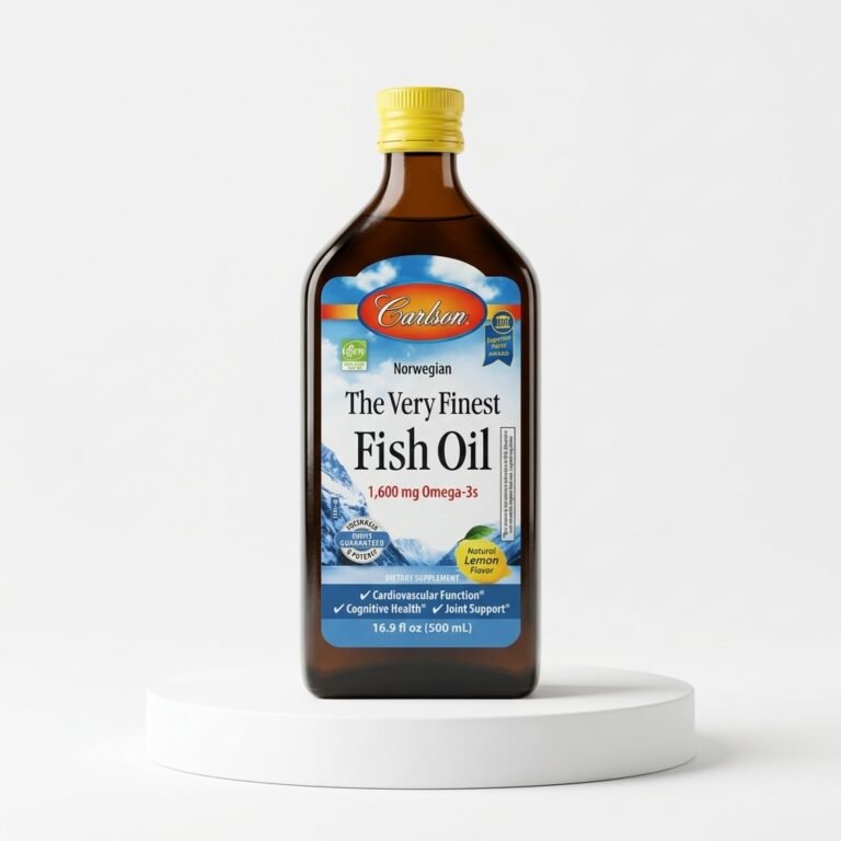 Carlson Labs Aceite Líquido Noruego Superior 1600 mg Sabor Limón 500 ml