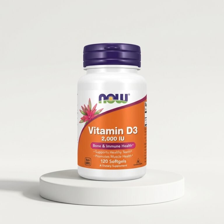 NOW Foods Vitamina D3 2000 UI 120 Cápsulas Blandas
