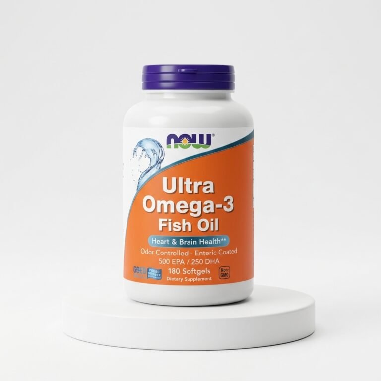 NOW Foods Ultra Omega-3 (500 EPA / 250 DHA) 180 Cápsulas Blandas