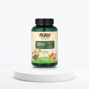 NOW Pets Refuerzo de Omega-3 para Perros y Gatos 180 Cápsulas Blandas